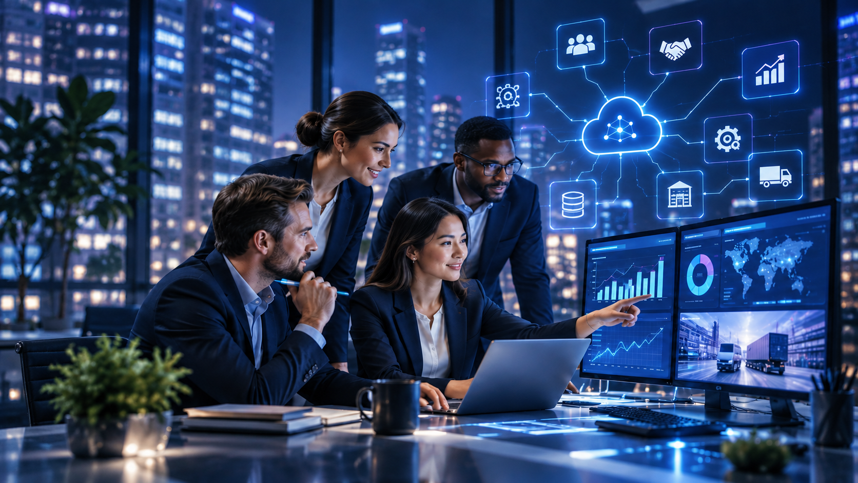 Integración de inteligencia artificial con CRM y ERP