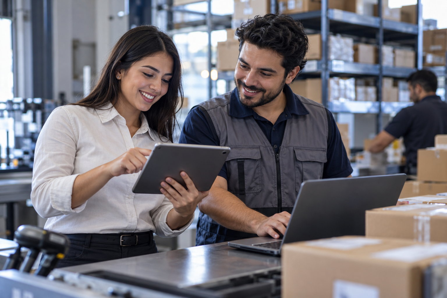 Ventas y operaciones comparten datos para preparar un pedido